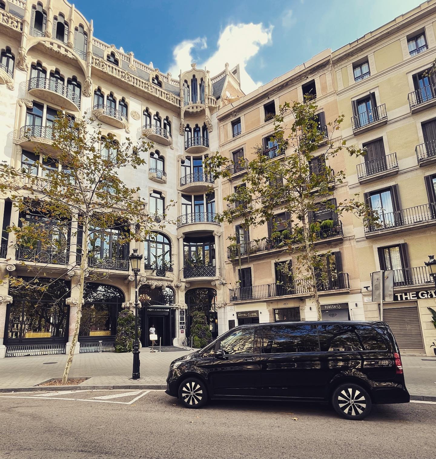 Chófer privado en el Hotel Casa Fuster de Barcelona