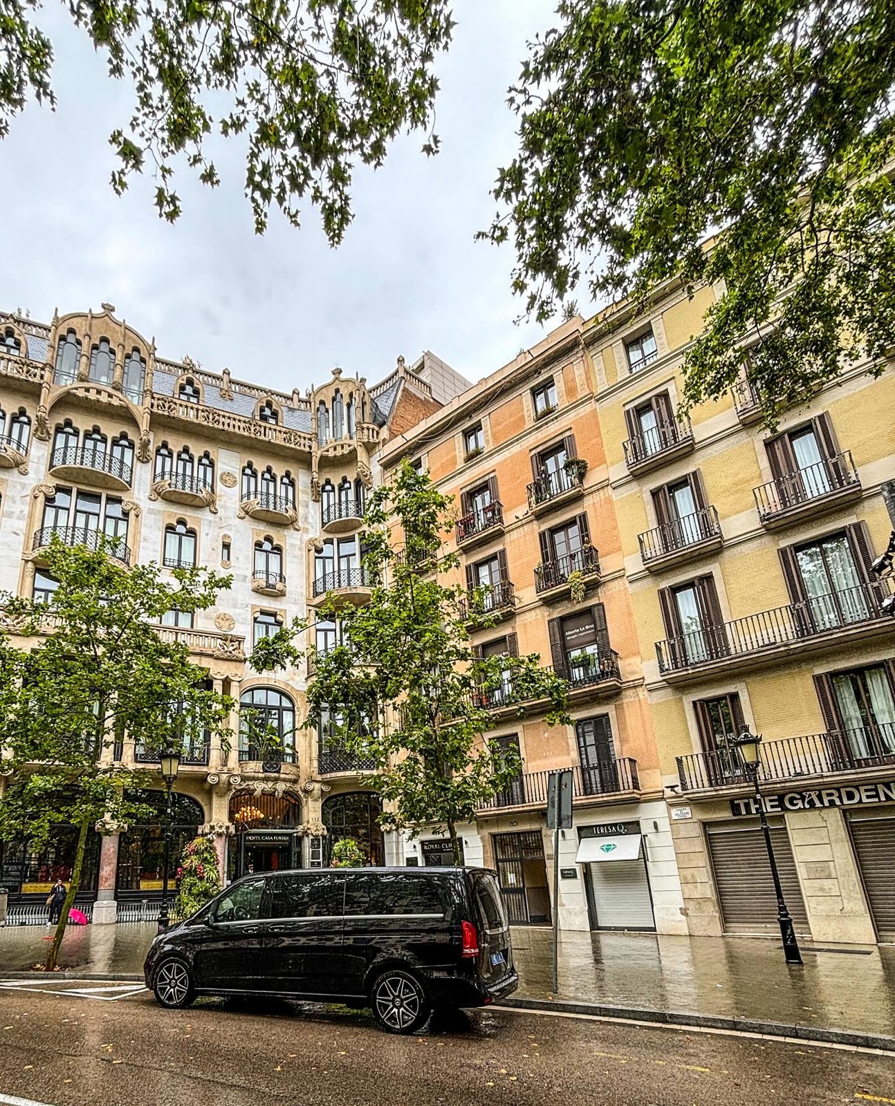 Chófer privado en el Hotel Casa Fuster de Barcelona
