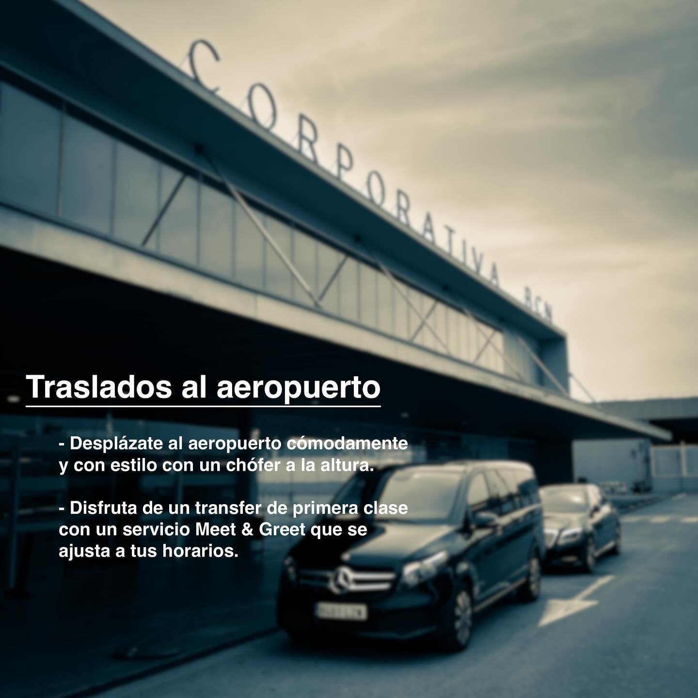 Traslados al aeropuerto con chófer privado en Barcelona